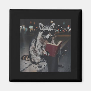 Íman Guaxinim lendo livro meme de animal engraçado bibl
