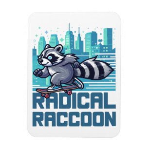 Íman Guaxinim Radical Skatista Urbano