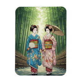 Íman Gueixa em Arashiyama Japão Kyoto