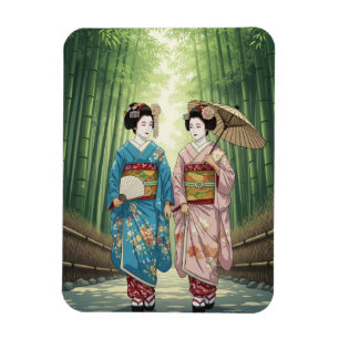Íman Gueixa em Arashiyama Japão Kyoto