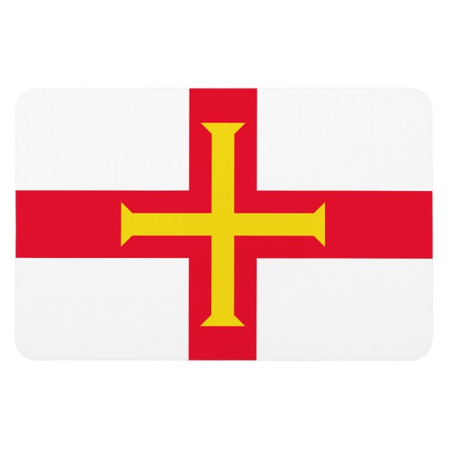 Íman Guernsey Flag (Horizontal)