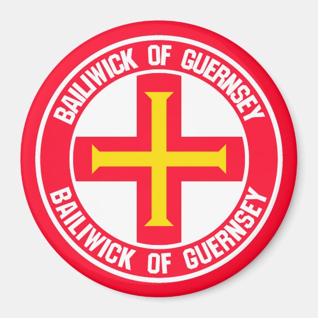 Íman Guernsey Round Emblem (Frente)