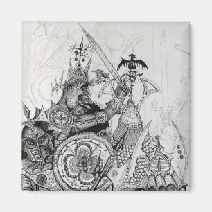 Íman GUERRAS GÓTICAS,Cavaleiros Bárbaros,Fantasia