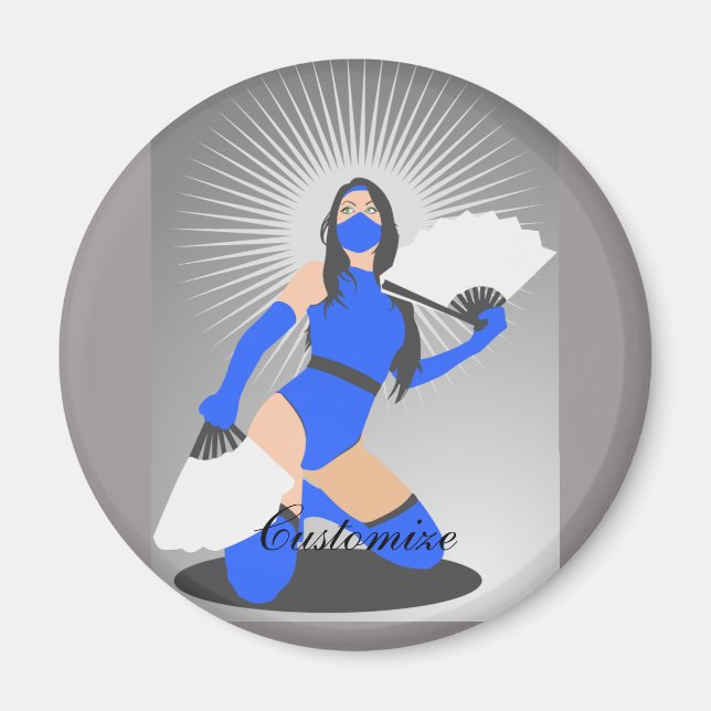 Íman Guerreira mascarada Princesa Thunder_Cove (Frente)