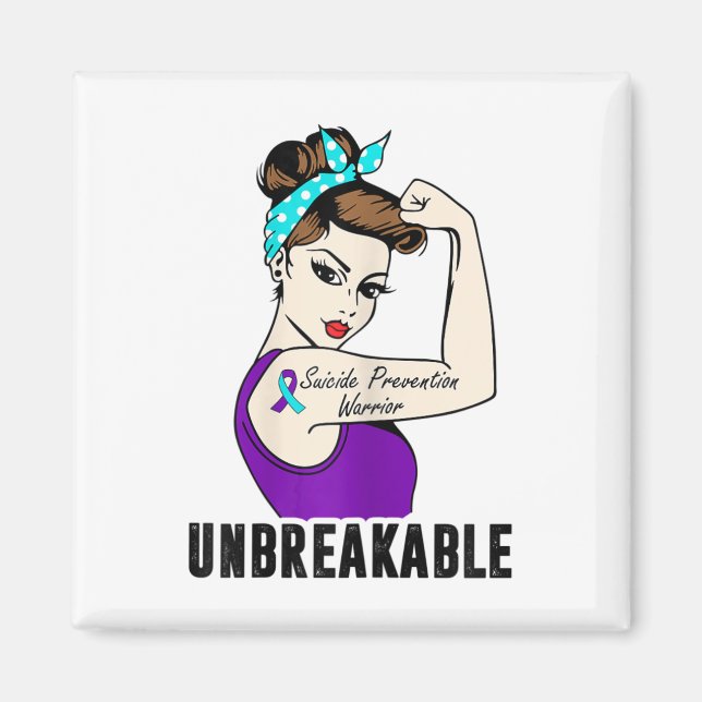 Íman Guerreiro de Prevenção ao Suicídio - Perfeito Str. (Frente)