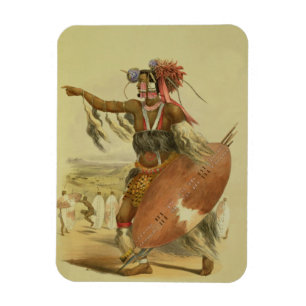 Íman Guerreiro do tribo Zulu, Utimuni, sobrinho de