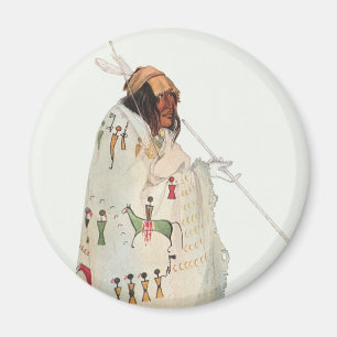 Íman Guerreiro Indiano com Retrato de Tubo por Karl Bod