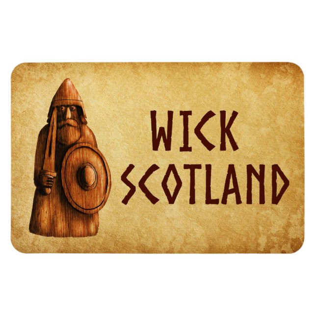 Íman Guerreiro Viking de Wick Escócia (Horizontal)