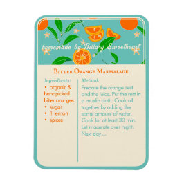 Íman Guia de Cozinha Retro Moderno para Receita