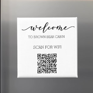 Íman Guia STR Código QR Informações Aluguel WIFI