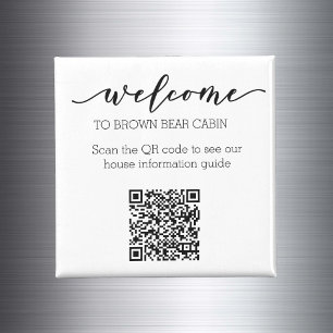 Íman Guia STR Código QR Informações guia Casa para alug