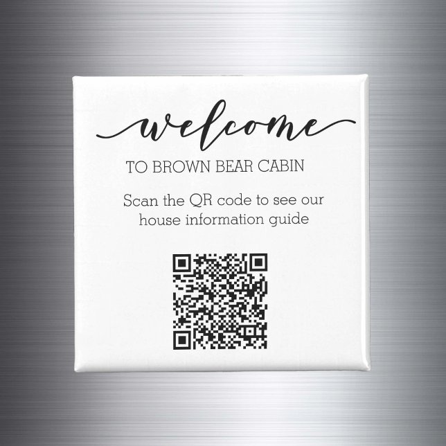 Íman Guia STR Código QR Informações guia Casa para alug (Criador carregado)