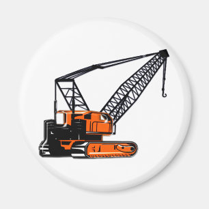 Íman Guindaste de construção alaranjado