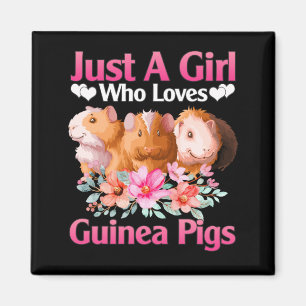 Íman Guiné Pig Apenas uma Menina Que Ama Suínos Guin