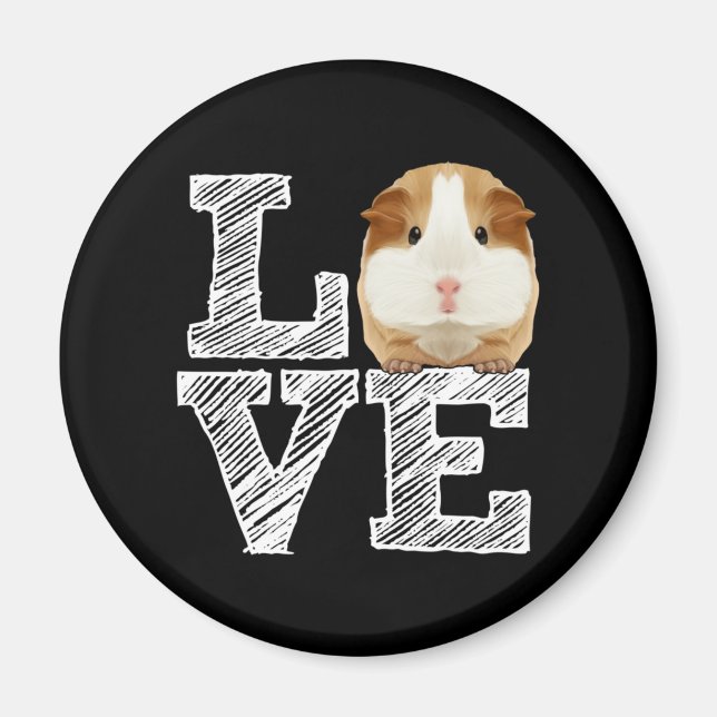 Íman Guiné Pig Love Rodent Wheel (Frente)