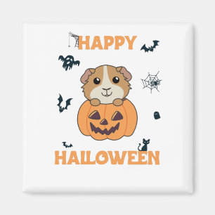Íman Guiné Pumpkin Doce Animais Feliz Dia das Bruxas