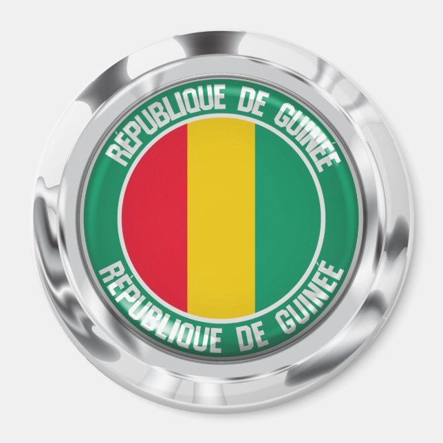 Íman Guiné Round Emblem (Frente)