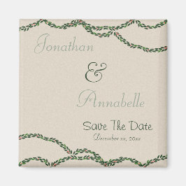 Íman Guirlanda de Natal Save The Date