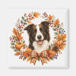 Íman Guirlanda de Outono do Border Collie
