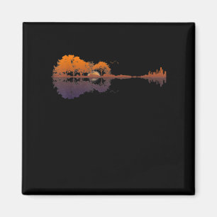Íman Guitar Lake Shadow Love Guitar Gift Music Lovers