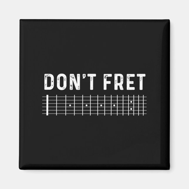 Íman Guitar Shirt Don't Fret Long Sleeve  (Frente)