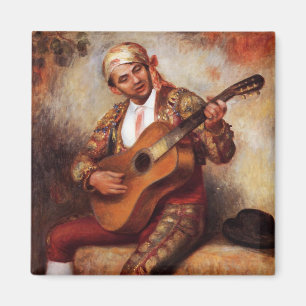 Íman Guitarista espanhol (por Pierre-August Renoir)