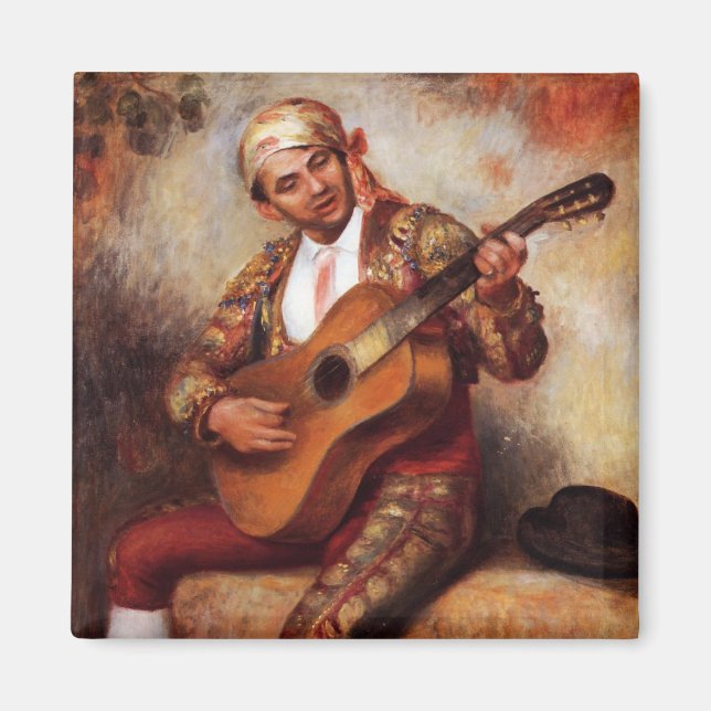 Íman Guitarista espanhol (por Pierre-August Renoir) (Frente)