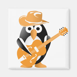Íman Guitarista pinguim