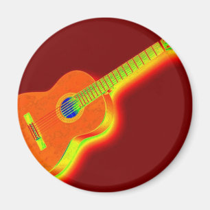 Íman Guitarra clássica do pop art
