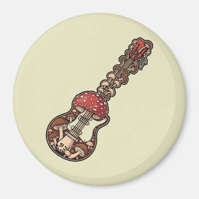 Íman Guitarra de Cogumelo (Frente)