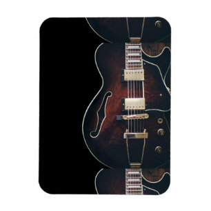 Íman Guitarra Elétrica em Preto