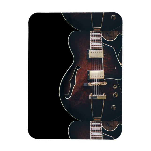 Íman Guitarra Elétrica em Preto (Vertical)