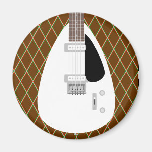 Íman Guitarra Elétrica Icônica em Forma de Lágrima
