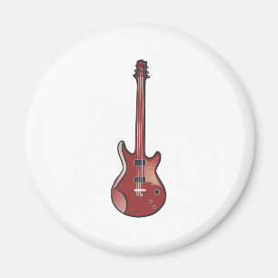 Íman Guitarra elétrica vermelha