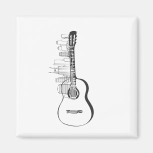 Íman Guitarra Skyline Nashville