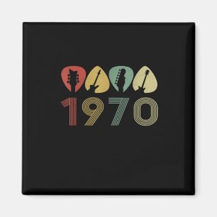 Íman Guitarrista Guitarra Picada 1970 Aniversário Guita