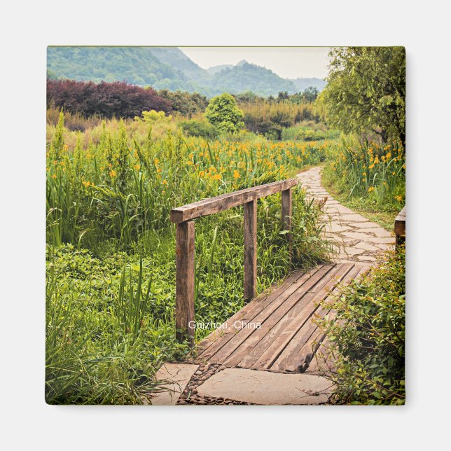 Íman Guizhou, fotografia cênica da China, (Frente)