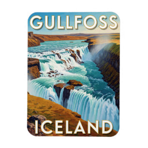 Íman Gullfoss Islândia Cachoeira Dourada Viagem