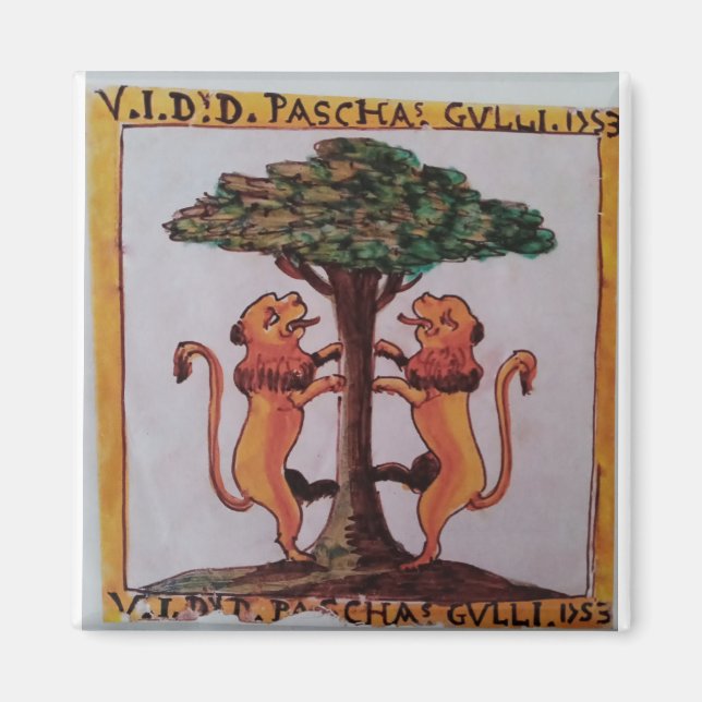 Íman Gulli Family Crest Magnet (Frente)