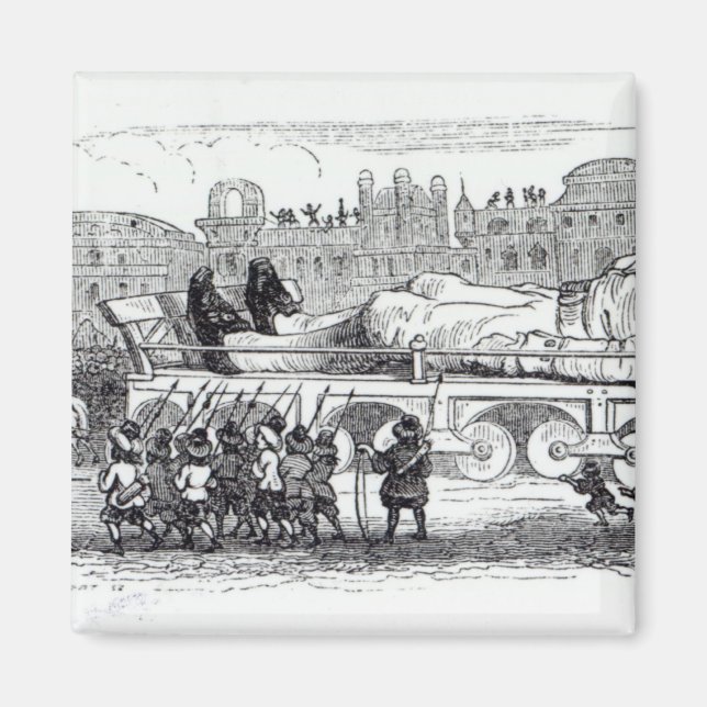 Íman Gulliver transportado para o Lilliputian (Frente)
