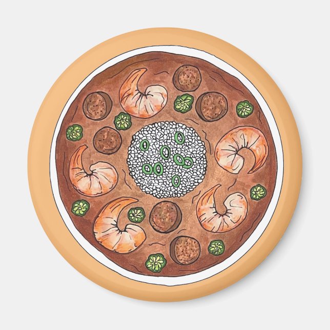 Íman Gumbo Soup Louisiana LA New Orleans NOLA Comida (Frente)