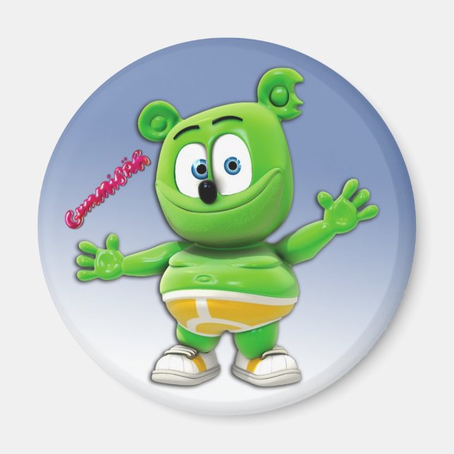 Íman Gummibär Magnet em Azul (Frente)