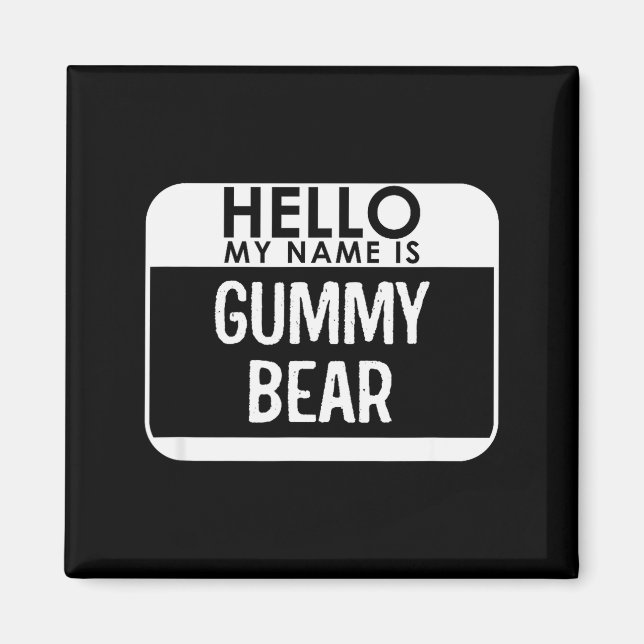 Íman Gummy Bear Costume Funny Easy Last Minute Hallowee (Frente)
