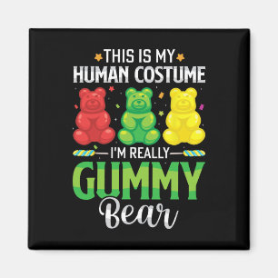 Íman Gummy Bear Meu Costume Humano Engraçado Doce Hallo