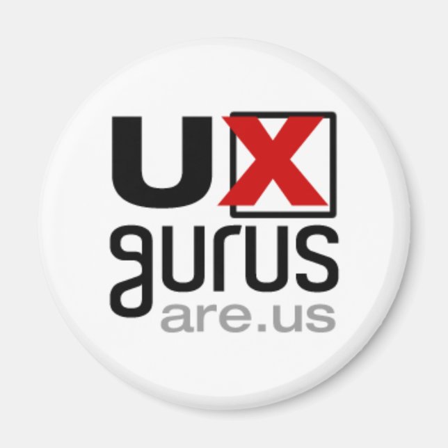 Íman Gurus UX somos nós! -Íman (Frente)