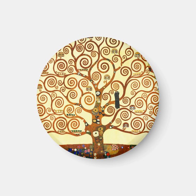 Íman Gustav Klimt A Árvore da Vida Arte Fina (Frente)