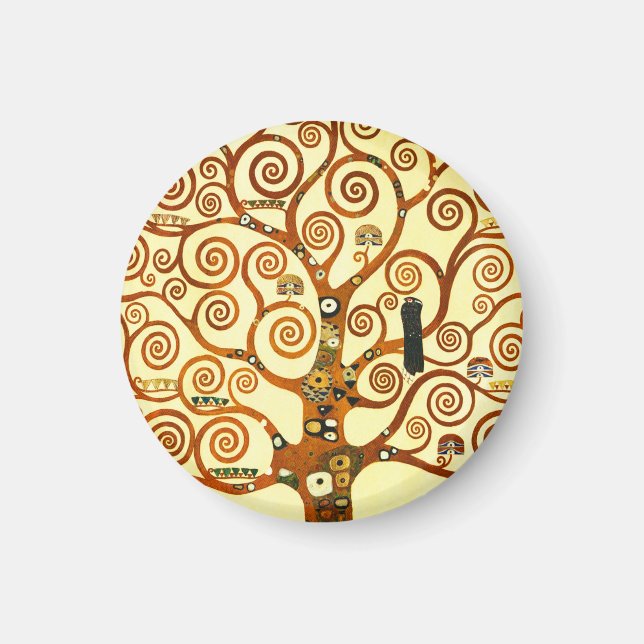 Íman Gustav Klimt A Árvore da Vida das Belas Artes (Frente)