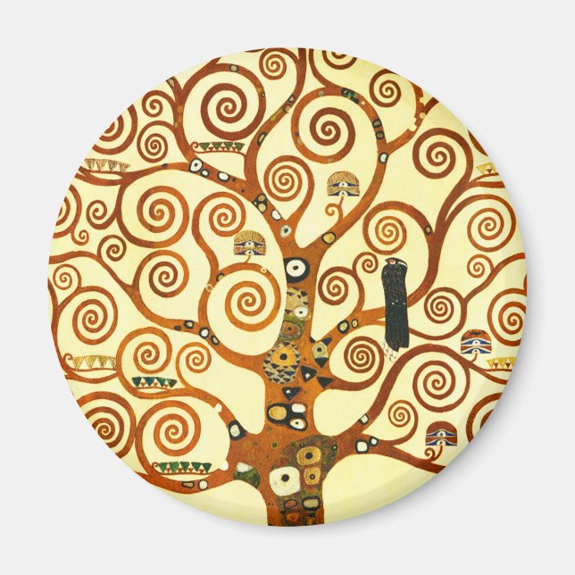 Íman Gustav Klimt A Árvore da Vida das Belas Artes (Frente)