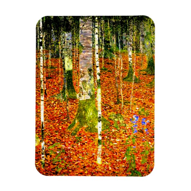 Íman Gustav Klimt Birch Trees (Vertical)