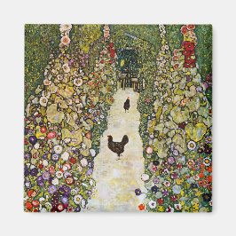 Íman Gustav Klimt - Caminho do Jardim com Galinhas